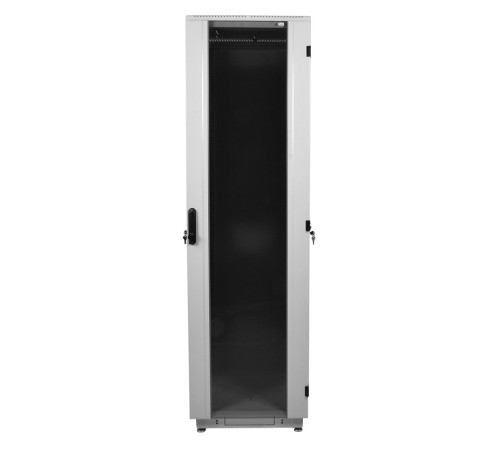 Шкаф коммутационный ЦМО ШТК-М-42.6.6-1ААА-9005 42U 600x600мм пер.дв.стекл задн.дв.стал.лист 2 бок.пан. 650кг черный