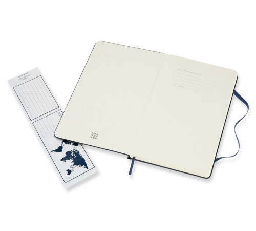 Блокнот Moleskine CLASSIC QP066B20 Large 130х210мм 240стр. пунктир твердая обложка синий сапфир