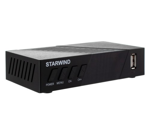 Ресивер DVB-T2 Starwind CT-140 черный Ресивер DVB-T2 Starwind CT-140 черный