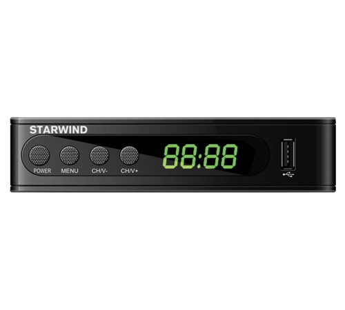 Ресивер DVB-T2 Starwind CT-200 черный