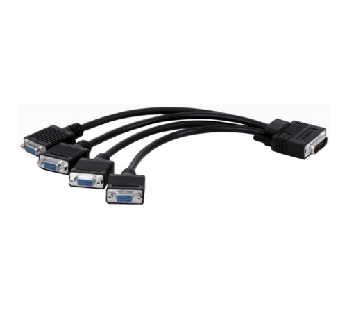 Кабель Matrox Кабель интерфейсный Matrox (CAB-L60-4XAF) Quad analog upgrade cable (Кабель для апгрейда 3-х портовой карты в 4-х портовую)