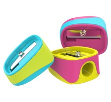 Точилка для карандашей ручная Deli ER00903 U-touch 1 отверстие пластик/резина ассорти туба