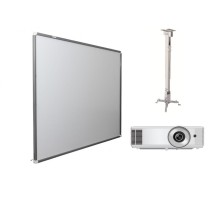 Интерактивная доска Exell 77" с проектором EXD101W и креплением DSM-2L