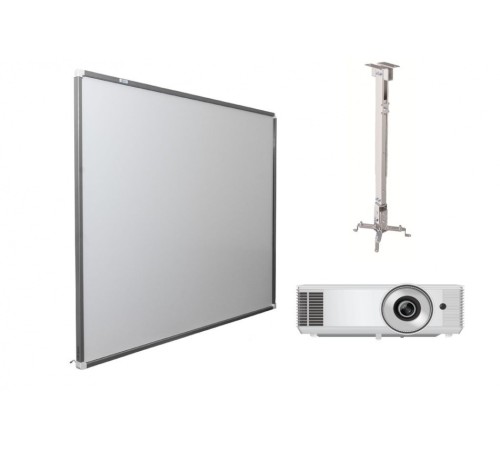 Интерактивная доска Exell 77" с проектором EXD101W и креплением DSM-2L