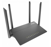 Роутер беспроводной D-Link DIR-822 (DIR-822/RU) AC1200 10/100BASE-TX черный