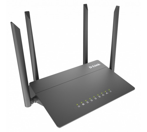 Роутер беспроводной D-Link DIR-822 (DIR-822/RU) AC1200 10/100BASE-TX черный