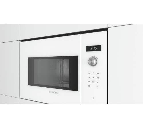 Микроволновая печь Bosch BFL524MW0 20л. 800Вт белый (встраиваемая)
