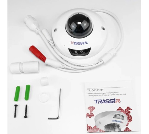 Видеокамера IP Trassir TR-D4121IR1 3.6-3.6мм цветная корп.:белый Видеокамера IP Trassir TR-D4121IR1 3.6-3.6мм цветная корп.:белый