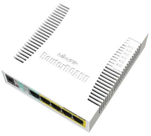 Коммутатор MikroTik RB260GSP CSS106-1G-4P-1S 5G 1SFP 5PoE управляемый