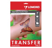 Термотрансфер Lomond Tattoo 2010450 A4/5л./прозрачный самоклей. для струйной печати