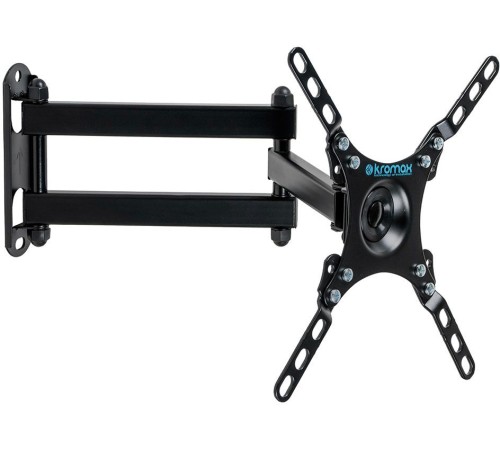 Кронштейн для телевизора Kromax DIX-13 черный 15"-42" макс.20кг настенный поворотно-выдвижной и наклонный