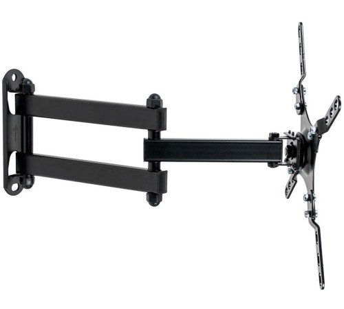 Кронштейн для телевизора Kromax DIX-13 черный 15"-42" макс.20кг настенный поворотно-выдвижной и наклонный