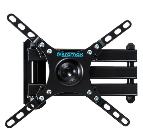 Кронштейн для телевизора Kromax DIX-13 черный 15"-42" макс.20кг настенный поворотно-выдвижной и наклонный