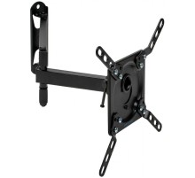 Кронштейн для телевизора Kromax DIX-14 черный 15"-42" макс.20кг настенный поворотно-выдвижной и наклонный