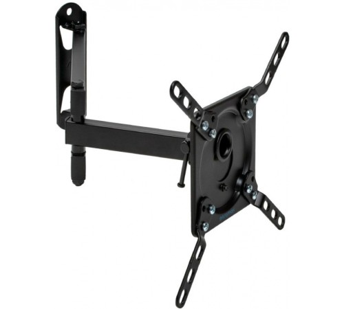 Кронштейн для телевизора Kromax DIX-14 черный 15"-42" макс.20кг настенный поворотно-выдвижной и наклонный