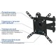 Кронштейн для телевизора Kromax DIX-14 черный 15"-42" макс.20кг настенный поворотно-выдвижной и наклонный