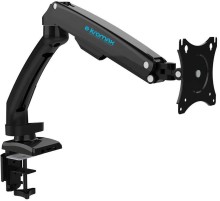 Кронштейн для мониторов ЖК Kromax OFFICE-8 черный 15"-32" макс.8кг настольный поворот и наклон верт.перемещ.