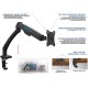 Кронштейн для мониторов ЖК Kromax OFFICE-8 черный 15"-32" макс.8кг настольный поворот и наклон верт.перемещ.