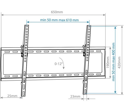 Кронштейн для телевизора Arm Media STEEL-2 new черный 32"-90" макс.40кг настенный наклон Кронштейн для телевизора Arm Media STEEL-2 new черный 32"-90" макс.40кг настенный наклон