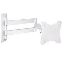Кронштейн для телевизора Arm Media LCD-7101 белый 10"-26" макс.15кг настенный поворотно-выдвижной и наклонный