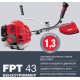 Триммер бензиновый Fubag FPT 43 1300Вт 1.77л.с. неразбор.штан. реж.эл.:леска/нож