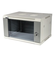 Шкаф коммутационный Lanmaster (TWT-CBWPG-6U-6X4-GY) 6U 600x400мм пер.дв.стекл 60кг серый