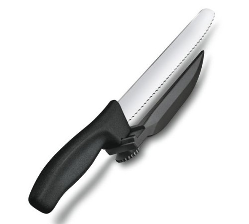 Нож кухонный Victorinox Swissclassic DUX-MESSER (6.8663.21) стальной лезв.210мм черный Нож кухонный Victorinox Swissclassic DUX-MESSER (6.8663.21) стальной лезв.210мм черный