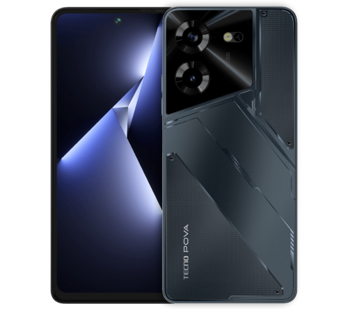 LH7n POVA 5 128+8 Mecha Black, 6.8" Asahi Glass, 20:9, 2460 x 1080 Mpix, 2.2GHz x2+ 2,0GHz x6, 8 Core, 8GB RAM, 128GB, up to 256GB flash, 50Мп/8Мп, 2 Sim, 4G, BT v5.0, WiFi 802.11 b/g/n, GPS/AGPS, GLONASS, NFC, Type-C, 6000mAh, Android 13, 217.7g, 16