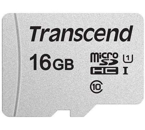 Флеш карта microSDHC 16Gb Class10 Transcend TS16GUSD300S w/o adapter