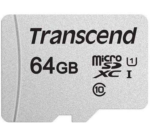 Флеш карта microSDXC 64Gb Class10 Transcend TS64GUSD300S w/o adapter