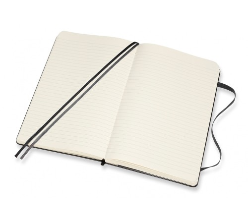 Блокнот Moleskine CLASSIC EXPENDED QP060EXP Large 130х210мм 400стр. линейка твердая обложка черный