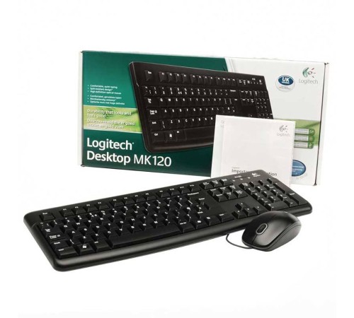 Комплект (клавиатура + мышь) Logitech MK120 (920-002561) Комплект (клавиатура + мышь) Logitech MK120 (920-002561)