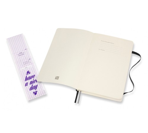 Блокнот Moleskine CLASSIC SOFT EXPENDED QP616EXP Large 130х210мм 400стр. линейка мягкая обложка черный