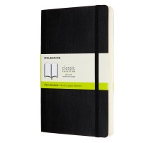 Блокнот Moleskine CLASSIC SOFT EXPENDED QP618EXP Large 130х210мм 400стр. нелинованный мягкая обложка черный