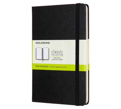 Блокнот Moleskine CLASSIC QP052 Medium 115x180мм 208стр. нелинованный твердая обложка черный