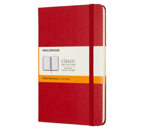 Блокнот Moleskine CLASSIC QP050F2 Medium 115x180мм 208стр. линейка твердая обложка красный Блокнот Moleskine CLASSIC QP050F2 Medium 115x180мм 208стр. линейка твердая обложка красный