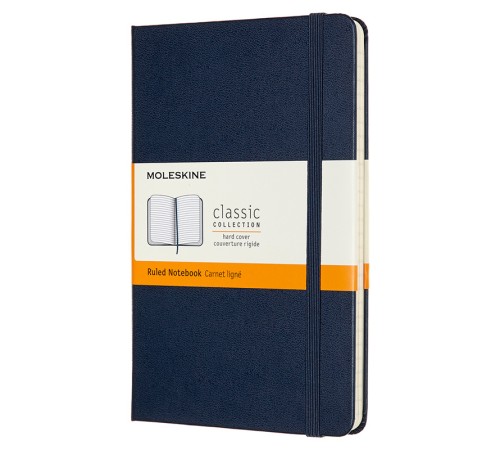 Блокнот Moleskine CLASSIC QP050B20 Medium 115x180мм 208стр. линейка твердая обложка синий