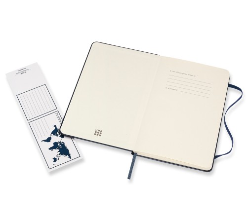 Блокнот Moleskine CLASSIC QP050B20 Medium 115x180мм 208стр. линейка твердая обложка синий