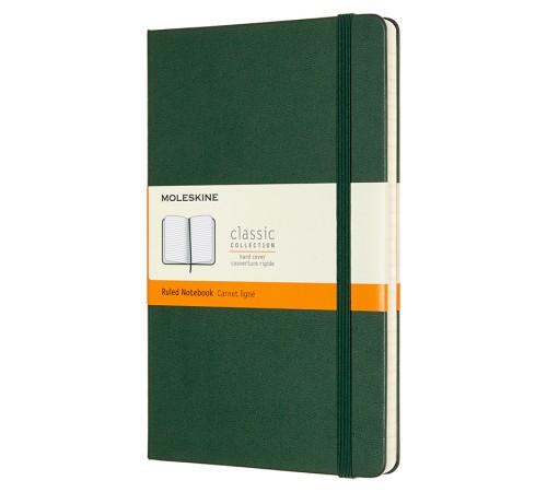 Блокнот Moleskine CLASSIC QP060K15 Large 130х210мм 240стр. линейка твердая обложка зеленый