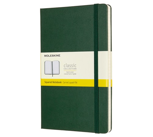 Блокнот Moleskine CLASSIC QP061K15 Large 130х210мм 240стр. клетка твердая обложка зеленый