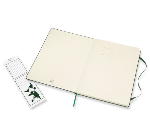 Блокнот Moleskine CLASSIC QP092K15 XLarge 190х250мм 192стр. нелинованный твердая обложка зеленый