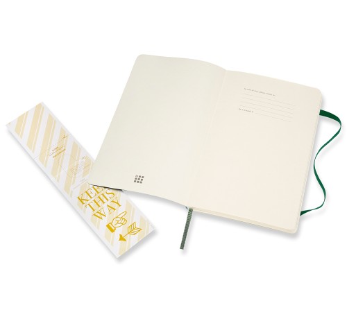 Блокнот Moleskine CLASSIC SOFT QP616K15 Large 130х210мм 192стр. линейка мягкая обложка зеленый
