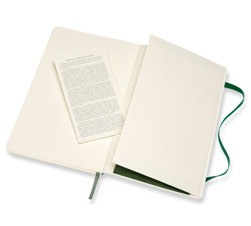 Блокнот Moleskine CLASSIC SOFT QP616K15 Large 130х210мм 192стр. линейка мягкая обложка зеленый