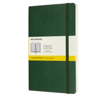 Блокнот Moleskine CLASSIC SOFT QP617K15 Large 130х210мм 192стр. клетка мягкая обложка зеленый