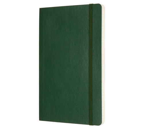 Блокнот Moleskine CLASSIC SOFT QP617K15 Large 130х210мм 192стр. клетка мягкая обложка зеленый