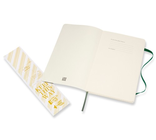 Блокнот Moleskine CLASSIC SOFT QP617K15 Large 130х210мм 192стр. клетка мягкая обложка зеленый