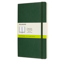 Блокнот Moleskine CLASSIC SOFT QP618K15 Large 130х210мм 192стр. нелинованный мягкая обложка зеленый