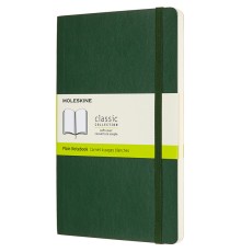 Блокнот Moleskine CLASSIC SOFT QP618K15 Large 130х210мм 192стр. нелинованный мягкая обложка зеленый