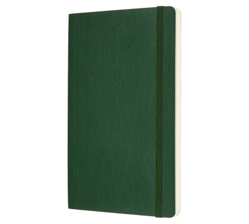 Блокнот Moleskine CLASSIC SOFT QP618K15 Large 130х210мм 192стр. нелинованный мягкая обложка зеленый
