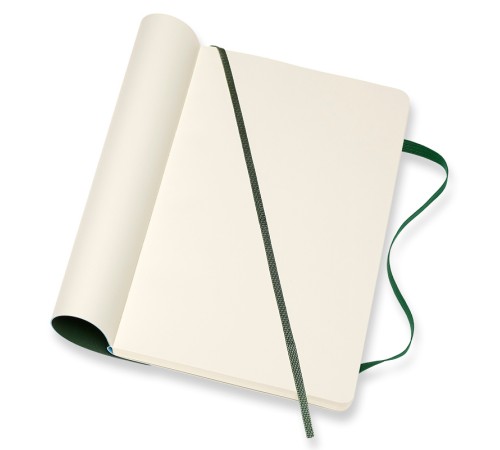Блокнот Moleskine CLASSIC SOFT QP618K15 Large 130х210мм 192стр. нелинованный мягкая обложка зеленый